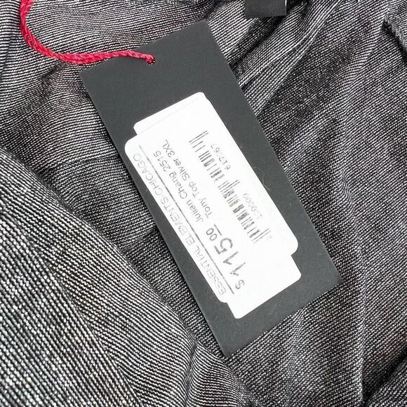 Julian Chang Sweater Women's Silver Off-Shoulder Pullover Tunic Top Plus 3XL NEW - Picture 5 of 8